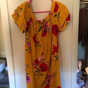 Off the shoulder dress